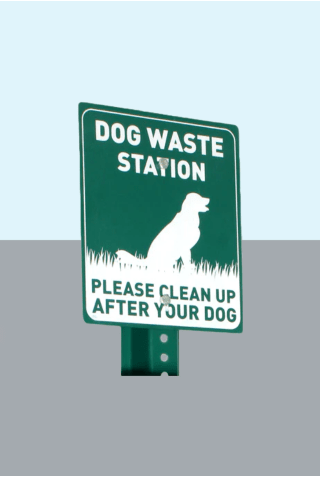 Dog Waste Station Signs