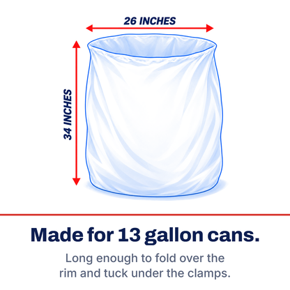 Dog Waste Station Can Liners, 13 gal, Case of 100