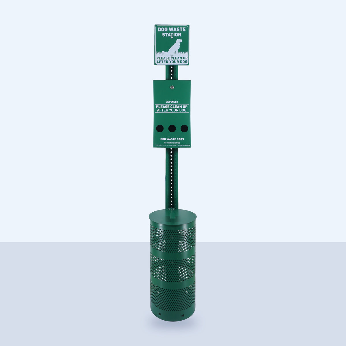 Dog Waste Station with Roll Bag Dispenser