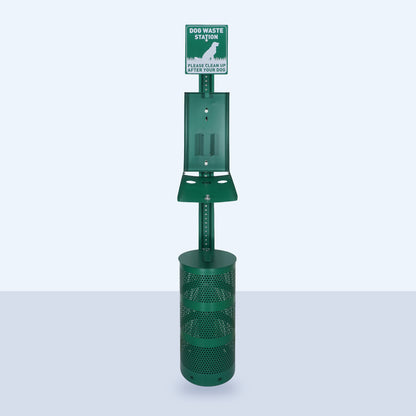 Dog Waste Station with Roll Bag Dispenser